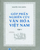 Ebook Góp phần nghiên cứu văn hóa Việt Nam (Tập I) - Nguyễn Văn Huyên