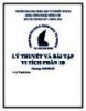 Tài liệu Lý thuyết và bài tập Vi tích phân 1B - Chương: Chuỗi số