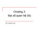 Bài giảng Cơ sở dữ liệu: Chương 3 - GV. Hà Mỹ Trinh (Phần 2)