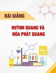 Bài giảng Huỳnh quang và hóa phát quang: Chương 3 - Hóa phát quang