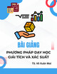 Bài giảng Phương pháp dạy học giải tích và xác suất: Chương 2 - TS. Võ Xuân Mai