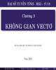 Bài giảng môn Đại số tuyến tính: Chương 3