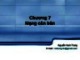 Bài giảng Hệ điều hành Linux - Chương 7: Mạng căn bản