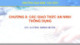 Bài giảng An ninh mạng máy tính - Chương 8: Các giao thức an ninh thông dụng (ThS. Lương Minh Huấn)