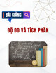 Bài giảng Độ đo và tích phân - Từ Thị Việt Hà