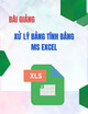 Bài giảng Xử lý bảng tính bằng MS Excel