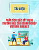 Phân tích việc xây dựng thương hiệu của doanh nghiệp VietNam Airlines