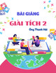 Bài giảng Giải tích 2 - Ông Thanh Hải