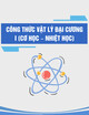 Công thức Vật lý đại cương I (Cơ học – Nhiệt học)